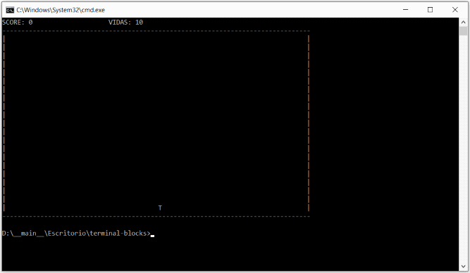 Juego Terminal Blocks Iniciado