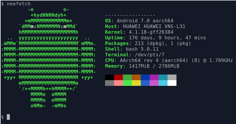Termux neofetch