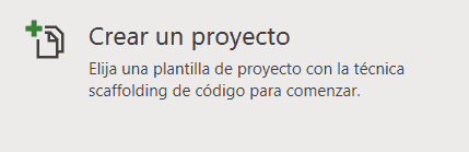 Visual Studio - Crear un proyecto
