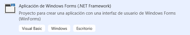 Visual Studio - Aplicación de Windows Forms