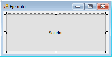 VS - Formulario - Botón Saludar